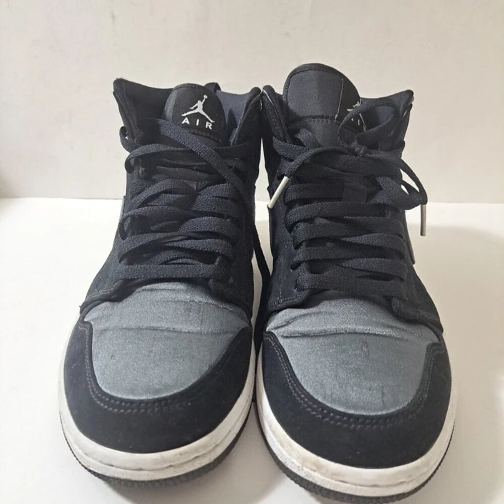 Air Jordan 1 SE Nylon Mid Black Grey Size 8.5